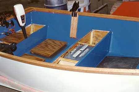 Dinky sailing dinghy with electric motor