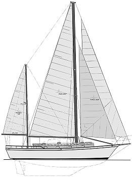 Aquarian ketch rig sailboat plans