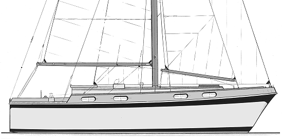 Glen-L 30 sailboat plans for cold-mold or fiberglass