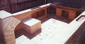 Looking aft