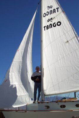 Tango sailboat built by Ed Vernon