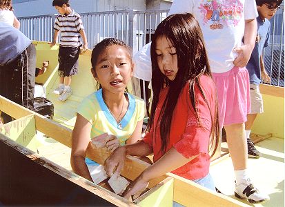 Sanding and making deck patterns