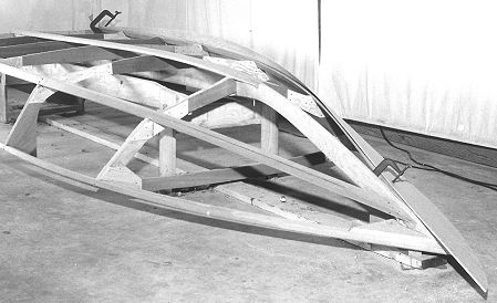 Stiletto plywood ski boat construction 15