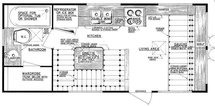 Laguna trailer floor plan