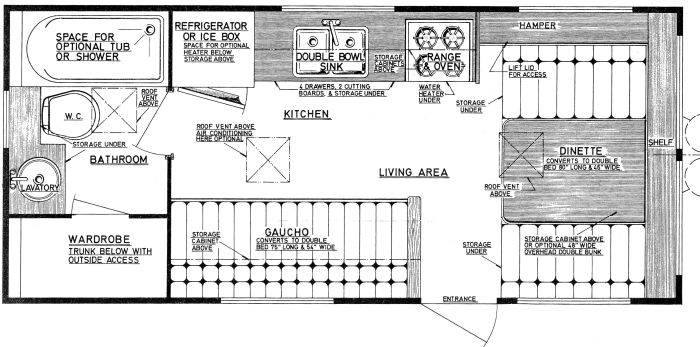 Malibu trailer floor plan