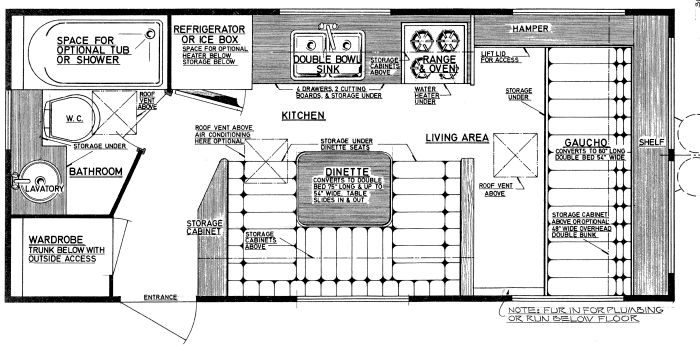 Niagra trailer floor plan